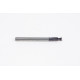 3mm Dia. Carbide Dovetail Cutter, 2 Flute, AlTiN Coated, 3mm Shank x 2.36mm LOC x 30° Included Angle, 0.25mm Radius