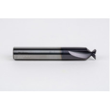 12mm Dia. Carbide Dovetail Cutter, 3 Flute, AlTiN Coated, 12mm Shank x 3.96mm LOC x 90° Included Angle, 0.25mm Radius