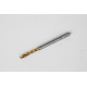 M4x0.7 M HSS-E Spiral Flute Tap, 4.5mm Shank x 7mm Thread Length, 2.5XD, Mod. Bottoming, 3 Flute, 6H, TiN Coated