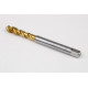 M7x1.0 M HSS-E Spiral Flute Tap, 7mm Shank x 10mm Thread Length, 2.5XD, Mod. Bottoming, 3 Flute, 6H, TiN Coated