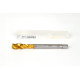 M12x1.75 M HSS-E Spiral Flute Tap, 9mm Shank x 18mm Thread Length, 2.5XD, Mod. Bottoming, 3 Flute, 6H, TiN Coated