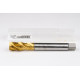 M20x2.5 M HSS-E Spiral Flute Tap, 16mm Shank x 25mm Thread Length, 2.5XD, Mod. Bottoming, 4 Flute, 6H, TiN Coated