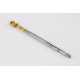 M4x0.5 MF HSS-E Spiral Flute Tap, 2.8mm Shank x 5mm Thread Length, 2.5XD, Mod. Bottoming, 3 Flute, 6H, TiN Coated