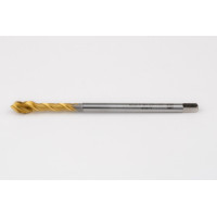 Мітчик M5x0.5 MF HSS-E зі спіральною канавкою, хвостовик 3.5 мм x довжина різьби 5 мм, 2.5XD, модифіковане нижнє різьблення, 3 канавки, 6H, покриття TiN