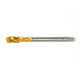 M10x1.25 MF HSS-E Spiral Flute Tap, 7mm Shank x 16mm Thread Length, 2.5XD, Mod. Bottoming, 3 Flute, 6H, TiN Coated