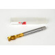 M12x1.5 MF HSS-E Spiral Flute Tap, 9mm Shank x 15mm Thread Length, 2.5XD, Mod. Bottoming, 3 Flute, 6H, TiN Coated