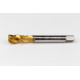 M14x1.5 MF HSS-E Spiral Flute Tap, 11mm Shank x 15mm Thread Length, 2.5XD, Mod. Bottoming, 3 Flute, 6H, TiN Coated
