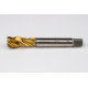 M16x1.5 MF HSS-E Spiral Flute Tap, 12mm Shank x 15mm Thread Length, 2.5XD, Mod. Bottoming, 3 Flute, 6H, TiN Coated