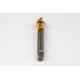 M16x1.5 MF HSS-E Spiral Flute Tap, 12mm Shank x 15mm Thread Length, 2.5XD, Mod. Bottoming, 3 Flute, 6H, TiN Coated