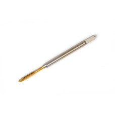 M2x0.4 M HSS-E Spiral Point Tap, 2.8mm Shank x 8mm Thread Length, 3XD, Plug, 3 Flute, 6H, TiN Coated