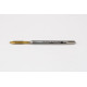 M2.5x0.45 M HSS-E Spiral Point Tap, 2.8mm Shank x 9mm Thread Length, 3XD, Plug, 3 Flute, 6H, TiN Coated