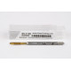 M2.5x0.45 M HSS-E Spiral Point Tap, 2.8mm Shank x 9mm Thread Length, 3XD, Plug, 3 Flute, 6H, TiN Coated