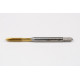 M3.5x0.6 M HSS-E Spiral Point Tap, 4mm Shank x 12mm Thread Length, 3XD, Plug, 3 Flute, 6H, TiN Coated
