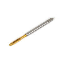 M4x0.7 M HSS-E Spiral Point Tap, 4.5mm Shank x 13mm Thread Length, 3XD, Plug, 3 Flute, 6H, TiN Coated