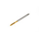 M4x0.7 M HSS-E Spiral Point Tap, 4.5mm Shank x 13mm Thread Length, 3XD, Plug, 3 Flute, 6H, TiN Coated