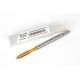 M4x0.7 M HSS-E Spiral Point Tap, 4.5mm Shank x 13mm Thread Length, 3XD, Plug, 3 Flute, 6H, TiN Coated