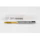 M4.5x0.75 M HSS-E Spiral Point Tap, 6mm Shank x 14mm Thread Length, 3XD, Plug, 3 Flute, 6H, TiN Coated