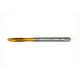 M6x1.0 M HSS-E Spiral Point Tap, 6mm Shank x 17mm Thread Length, 3XD, Plug, 3 Flute, 6H, TiN Coated