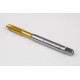 M7x1.0 M HSS-E Spiral Point Tap, 7mm Shank x 17mm Thread Length, 3XD, Plug, 3 Flute, 6H, TiN Coated