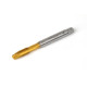 M10x1.5 M HSS-E Spiral Point Tap, 10mm Shank x 22mm Thread Length, 3XD, Plug, 3 Flute, 6H, TiN Coated