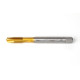 M10x1.5 M HSS-E Spiral Point Tap, 10mm Shank x 22mm Thread Length, 3XD, Plug, 3 Flute, 6H, TiN Coated