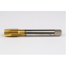 M20x2.5 M HSS-E Spiral Point Tap, 16mm Shank x 32mm Thread Length, 3XD, Plug, 4 Flute, 6H, TiN Coated