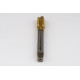 M20x2.5 M HSS-E Spiral Point Tap, 16mm Shank x 32mm Thread Length, 3XD, Plug, 4 Flute, 6H, TiN Coated