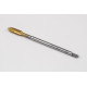 M4x0.5 MF HSS-E Spiral Point Tap, 2.8mm Shank x 10mm Thread Length, 3XD, Plug, 3 Flute, 6H, TiN Coated