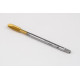 M5x0.5 MF HSS-E Spiral Point Tap, 3.5mm Shank x 11mm Thread Length, 3XD, Plug, 3 Flute, 6H, TiN Coated