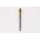 M5x0.5 MF HSS-E Spiral Point Tap, 3.5mm Shank x 11mm Thread Length, 3XD, Plug, 3 Flute, 6H, TiN Coated