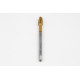 M6x0.75 MF HSS-E Spiral Point Tap, 4.5mm Shank x 13mm Thread Length, 3XD, Plug, 3 Flute, 6H, TiN Coated