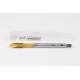 M7x0.75 MF HSS-E Spiral Point Tap, 5.5mm Shank x 14mm Thread Length, 3XD, Plug, 3 Flute, 6H, TiN Coated