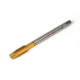 M10x1.25 MF HSS-E Spiral Point Tap, 7mm Shank x 22mm Thread Length, 3XD, Plug, 3 Flute, 6H, TiN Coated