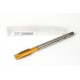 M10x1.25 MF HSS-E Spiral Point Tap, 7mm Shank x 22mm Thread Length, 3XD, Plug, 3 Flute, 6H, TiN Coated