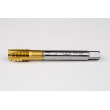 M14x1.5 MF HSS-E Spiral Point Tap, 11mm Shank x 22mm Thread Length, 3XD, Plug, 3 Flute, 6H, TiN Coated