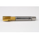M16x1.5 MF HSS-E Spiral Point Tap, 12mm Shank x 22mm Thread Length, 3XD, Plug, 3 Flute, 6H, TiN Coated
