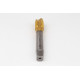 M18x1.5 MF HSS-E Spiral Point Tap, 14mm Shank x 25mm Thread Length, 3XD, Plug, 4 Flute, 6H, TiN Coated