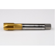 M20x1.5 MF HSS-E Spiral Point Tap, 16mm Shank x 25mm Thread Length, 3XD, Plug, 4 Flute, 6H, TiN Coated