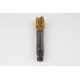 M20x1.5 MF HSS-E Spiral Point Tap, 16mm Shank x 25mm Thread Length, 3XD, Plug, 4 Flute, 6H, TiN Coated