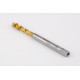 M6x1.0 M HSS-E Spiral Flute Tap, 6mm Shank x 10mm Thread Length, 2.5XD, Mod. Bottoming, 3 Flute, 6H, TiN Coated