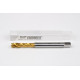 M7x1.0 M HSS-E Spiral Flute Tap, 7mm Shank x 10mm Thread Length, 2.5XD, Mod. Bottoming, 3 Flute, 6H, TiN Coated