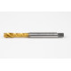 M8x1.25 M HSS-E Spiral Flute Tap, 8mm Shank x 13mm Thread Length, 2.5XD, Mod. Bottoming, 3 Flute, 6H, TiN Coated
