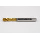 M10x1.5 M HSS-E Spiral Flute Tap, 10mm Shank x 15mm Thread Length, 2.5XD, Mod. Bottoming, 3 Flute, 6H, TiN Coated