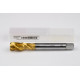 M16x2.0 M HSS-E Spiral Flute Tap, 12mm Shank x 20mm Thread Length, 2.5XD, Mod. Bottoming, 3 Flute, 6H, TiN Coated