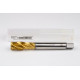 M18x2.5 M HSS-E Spiral Flute Tap, 14mm Shank x 25mm Thread Length, 2.5XD, Mod. Bottoming, 4 Flute, 6H, TiN Coated