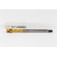 M8x1.0 MF HSS-E Spiral Flute Tap, 6mm Shank x 10mm Thread Length, 2.5XD, Mod. Bottoming, 3 Flute, 6H, TiN Coated