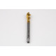 M10x1.25 MF HSS-E Spiral Flute Tap, 7mm Shank x 16mm Thread Length, 2.5XD, Mod. Bottoming, 3 Flute, 6H, TiN Coated