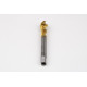 M12x1.5 MF HSS-E Spiral Flute Tap, 9mm Shank x 15mm Thread Length, 2.5XD, Mod. Bottoming, 3 Flute, 6H, TiN Coated
