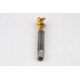M16x1.5 MF HSS-E Spiral Flute Tap, 12mm Shank x 15mm Thread Length, 2.5XD, Mod. Bottoming, 3 Flute, 6H, TiN Coated