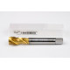 M16x1.5 MF HSS-E Spiral Flute Tap, 12mm Shank x 15mm Thread Length, 2.5XD, Mod. Bottoming, 3 Flute, 6H, TiN Coated